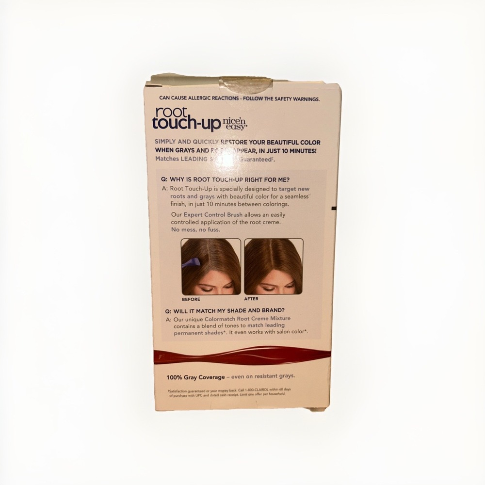 CLAIROL ROOT TOUCH-UP NICE'N EASY 6A MATCHES LIGHT ASH BROWN SHADES NIB‎